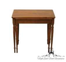 ETHAN ALLEN Heirloom Nutmeg Maple 25&quot; Accent Nesting End Tables 10-8303 - £649.56 GBP