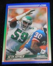 1990 Score Seth Joyner 58, Philadelphia Eagles, Vintage NFL Football Sports Card - £12.81 GBP