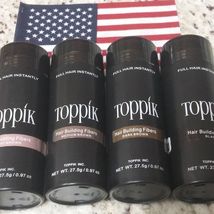 Toppik Hair Building Fibers 27.5 gram Black, Dark, Medium &amp; Light Brown, Blonde - £9.47 GBP