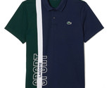 Lacoste New Tape Border Polo Men&#39;s Tennis T-Shirts Top Navy NWT DH109253... - $121.41