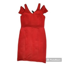 NWT The Limited Women 10 Redish Midi Sheath Dress Cutout Cap Sleeve RETA... - $24.74