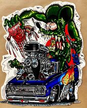 Rat Fink Nova Laser Cut  Metal Advertisement Sign - $69.95