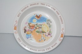 Vintage Baby Keepsake Bowl Hey Diddle The Cat And The Fiddle Ceramic Avo... - $15.47