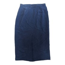 VTG NWT Field Manor Navy 100% Silk Maxi Skirt 16 - £31.65 GBP