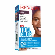 Revlon Total Color Permanent Hair Color, Clean and Vegan, 100% Gray Coverage Hai - £6.97 GBP