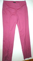 $565 Womens Worth New York Dark Pink Pants Heather Gray Slacks Work 2 NWT Tall - $559.35