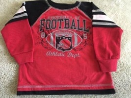 UE Platinum Boys Black Red Football Helmet Long Sleeve Shirt 24 Months 2T - $3.92