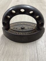 Antique Enterprise Mfg. Miniature Sad Flat Iron No 115 Cast Iron MH JD - $25.74