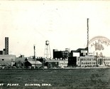 Vtg Cartolina RPPC 1947 - Clinton Iowa Ia - Dupont Pianta Panorama - $30.74