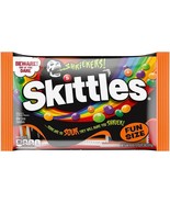 Skittles Shriekers Sour Halloween Chewy Candy Fun Size Bags 10.72 oz 07/23 - £3.92 GBP