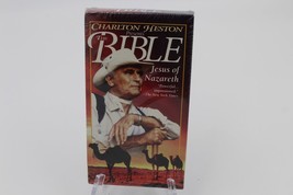 Charlton Heston Presents The Bible &quot;Jesus of Nazareth&quot; VHS New Sealed - £3.89 GBP
