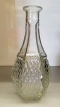 Indiana Glass 1960&#39;s Diamond Point Glass Decnater 9.5  Tall (No Stopper) - £9.63 GBP