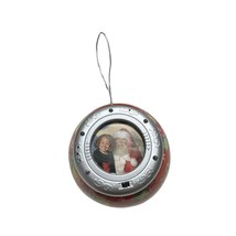 Light Up Photo Christmas Ornament Ball Battery Operated Red - £10.83 GBP