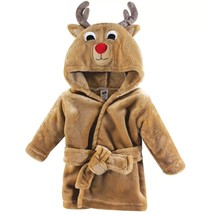 Hudson Baby Boy&#39;s Plush Soft Animal Costume Bathrobe, Holiday Winter Rei... - $12.86