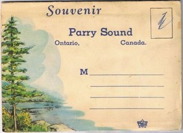 Postcard Booklet Vintage Souvenir Folder Of Parry Sound Ontario - £5.74 GBP