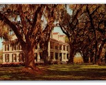 Alabania Mansion Jeanerette Louisiana LA UNP Chrome Postcard H30 - $3.91
