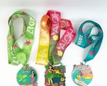 3 Aloha Run Hawaii Finishers Medal Marathon Bright Hula Girl Skirts Move... - $39.99