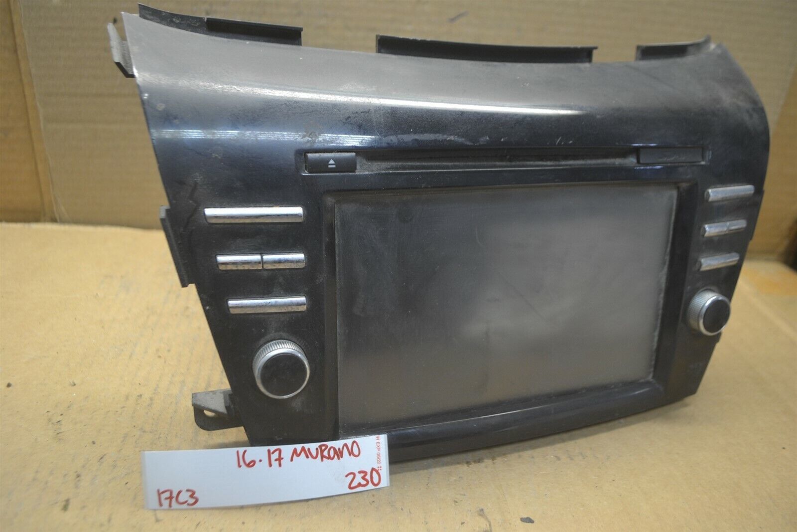 16-17 Nissan Murano Audio Stereo Radio CD 259159UA0A Player 230-17c3 - $119.99