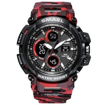 SMAEL Sport Watches Waterproof Men Watch LED Digital Watch Military Male Clock R - £32.17 GBP