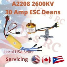 A2208 1100kv 1400kv 1800kv - 2600kv | 30A ESC 3s ESC XT60 | DEANS  Airplane - $15.39