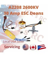 A2208 1100kv 1400kv 1800kv - 2600kv | 30A ESC 3s ESC XT60 | DEANS  Airplane - $22.15 CAD