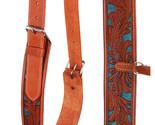 Horse Western Floral Tooled Leather Rear Flank Saddle Cinch w/ Billets 9778 - £43.05 GBP