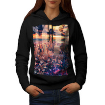 Wellcoda Landscape Photo New York Womens Hoodie, City Casual Hooded Sweatshirt - £29.06 GBP