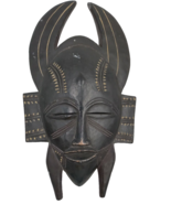 Official Alva Museum Replica Horned Mask Ivory Coast Senufo Baule Tribal... - $245.78 CAD