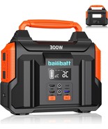 Portable Power Station 300W 257Wh Lithium Battery Bailibatt Small Portable - £174.87 GBP