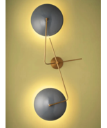 Mid-Century Modern Stilnovo Disk Wall Sconce for Living Room and Kitchen... - $699.58 CAD