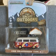 Greenlight 1968 Volkswagen Type 2 ‘Peace and Love’ The Great Outdoors 1:64 - £11.69 GBP