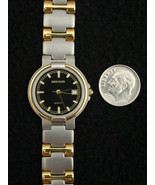 Wristwatch, Lady&#39;s, Simon Chang, Stainless Gold Black France 7 Jewel Quartz - $142.32 CAD