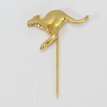Kangaroo Figure Hatpin Stick Pin .78&quot; x .56&quot; x 1.16&quot;  Gold Tone - $165.83 MXN