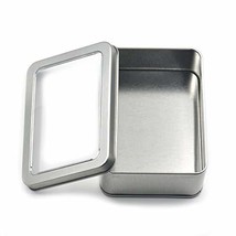 Fujiyuan 1 Pcs 45mm Tinplate Iron Tin Storage Case Square Small Box Cont... - £5.28 GBP