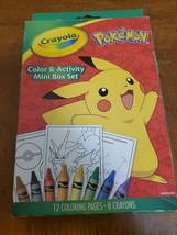 CRAYOLA POKÉMON Color and ACTIVITY Set WITH CRAYONS New - $164.22 MXN