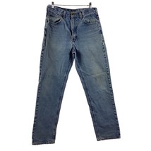 Vintage Carhartt Men&#39;s Jeans 32&quot; x 31&quot; Light Wash Blue Distressed All Ov... - £28.12 GBP