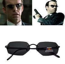 Fashion Cool The Matrix Agent Smith Neo Style Polarized Sunglasses Rimless - £14.96 GBP