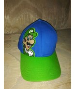 Nintendo Super Mario Luigi Youth Snapback Hat One Size Fits Most Blue Gr... - £21.01 GBP