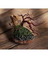 Wire Tree, Bonsai, Copper wire sculpture, tree of life, home decor gift - $48.00