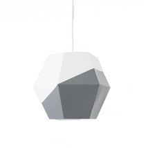 NoJo Hanging Ceiling Pendant Light, Gray/White - $42.99