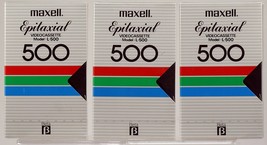 Maxell L-500 Beta Video Cassette Tape lot of 3 Made in Japan New - £11.60 GBP
