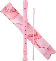 Recorder Instrument For Beginner Kids Adults,8-Hole Soprano, 2-Pink Spla... - $41.96