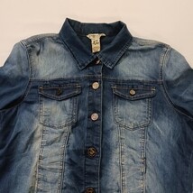 Indigo Rein RN#128963 Women's Blue Stonewashed Denim Front Jacket Size XL image 14