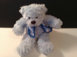 Rich Plush Blue Bear Stuffed Animal Toy 10 in with Scarf  - £8.71 GBP