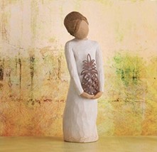 GRACIOUS FIGURE SCULPTURE HAND PAINTING WILLOW TREE BY SUSAN LORDI - $74.24