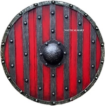 King Bjorn Ironside Battleworn Viking Shield Halloween Costume - £234.89 GBP