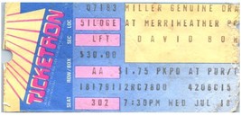 David Bowie Ticket Stub July 18 1990 Columbia Maryland - £44.39 GBP