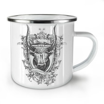 Bull Beast Shield NEW Enamel Tea Mug 10 oz | Wellcoda - £20.18 GBP