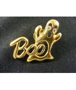 Vintage Goldtone Ghost and Boo Lapel Pin Rhinestone Eyes - €8,43 EUR
