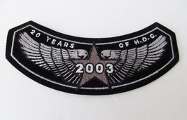 HARLEY-DAVIDSON OWNERS GROUP Patch 2003 HOG H.O.G. Rocker Emblem Jacket - $18.61